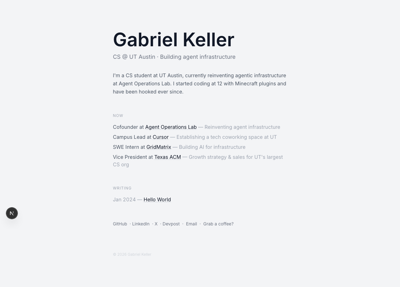 Prototype B - bold type, lots of air